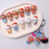 Wholesale Acrylic Cartoon Standing Cat Straight Hole Loose Beads