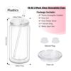 Wholesale 16oz Double Layer Mason Jar Sublimation Plastic Cup Sniffer Cup Water Cup Printed Milk Cup