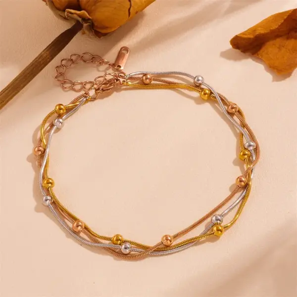 304 Stainless Steel Star Heart Shape Butterfly PVD Coated 18K Real Gold Plated Sweet Simple Style Waterproof Non Tarnish Gold Sier Bracelets Anklet