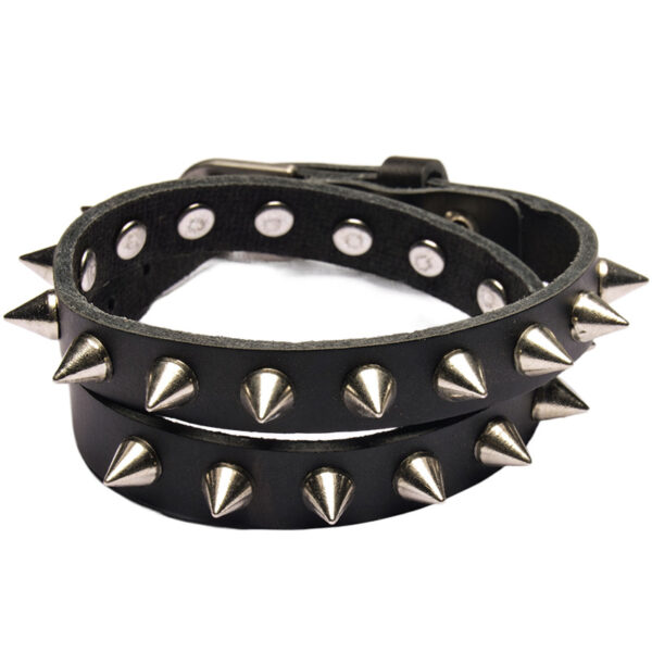 oly-757b02ed76229de6cb2870a5e5fef814 Wholesale bracelet pointed rivet retro irregular winding leather bracelet