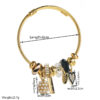 oly-758a79102391f57e7fc894dc712efe73 Wholesale Stainless steel bracelet for women, fashionable and versatile, heart-shaped pendant, adjustable and colorfast.
