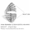 oly-758dd6ef27aa8754b4d6f39f8e8fa6e9 Wholesale PVD Coated Real Gold Plated 18K Gold Geometric 304 Stainless Steel Casual Simple Style Waterproof Non Tarnish Adjustable Ring
