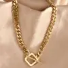 Wholesale PVD Coated 18K Gold Plated Geometric 304 Stainless Steel Hip-Hop Waterproof Non Tarnish 304 Stainless Steel Necklace