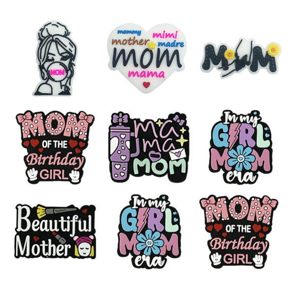 Wholesale Mother's Day Epoxy Letter MOM Focus Beads DIY Beading