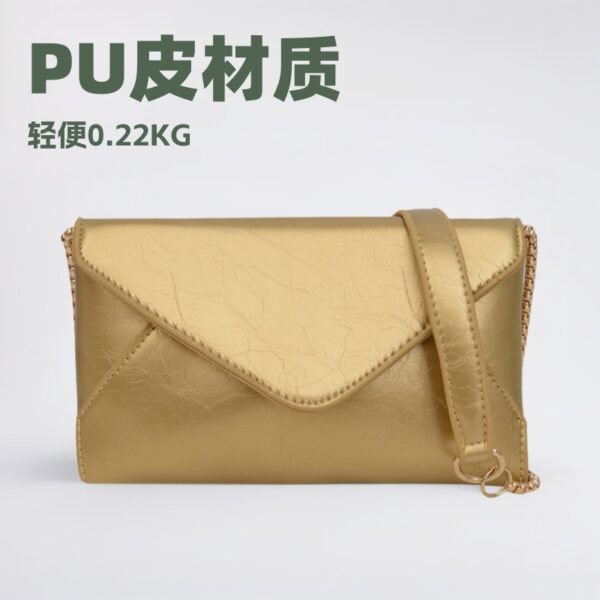 Wholesale Cross-border Bag Women's New Korean-style Shoulder Chain Bag Fashionable Stylish Envelope Crossbody Bag All-match Change Mobile Phone Bag