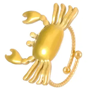 18K Real Gold / Crab