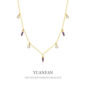 Wholesale Geometric small square necklace