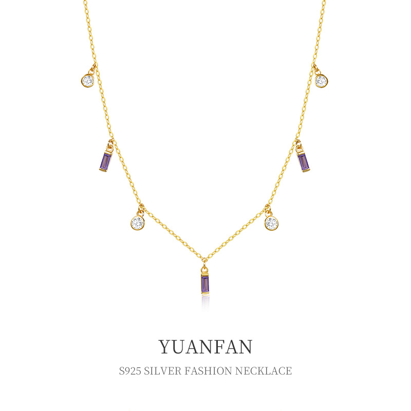 Wholesale Geometric small square necklace