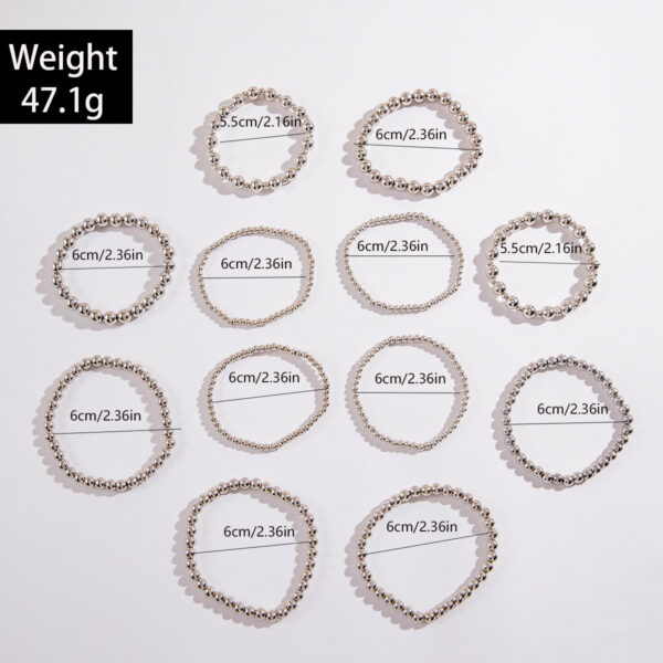 oly-75a3b6ca8cb7a0f6ea9cb839ccdc7a12 Wholesale punk style exaggerated round bead chain bracelet