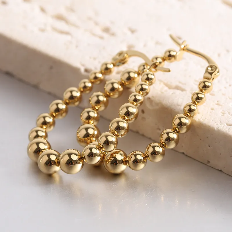 Wholesale 1 Pair Elegant Simple Style U Shape Plating Stainless Steel 18k Gold Plated Earrings