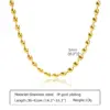 Wholesale PVD Coated Real Gold Plated Solid Color 201 Stainless Steel IG Style Simple Style Waterproof Non Tarnish 201 Stainless Steel Necklace