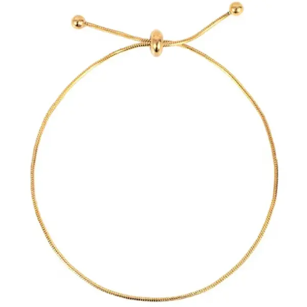 Wholesale Simple Style Solid Color Stainless Steel Women's Anklet