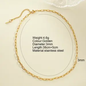 Paper Clip Chain - NK2595G