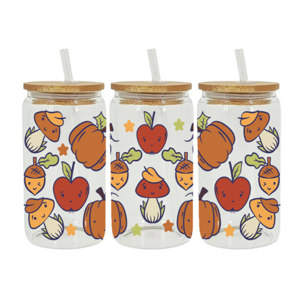 Wholesale Uv Transfer Sticker Glass Cup 16oz Cup UV DTF Wraps