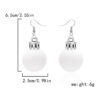 Wholesale European and American cross-border new round ball fashion Christmas bulb earrings colorful Christmas earrings ear hook earrings female