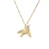 Wholesale PVD Coated Bird Titanium Steel Copper IG Style Simple Style Waterproof Non Tarnish Titanium Steel Pendant Necklace