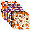 oly-75d2cfc9ea82ca1145c7fd0446302ddf Wholesale 12 sheets of Halloween material paper pumpkin ghost bat hand account collage base paper Amazon Halloween material paper