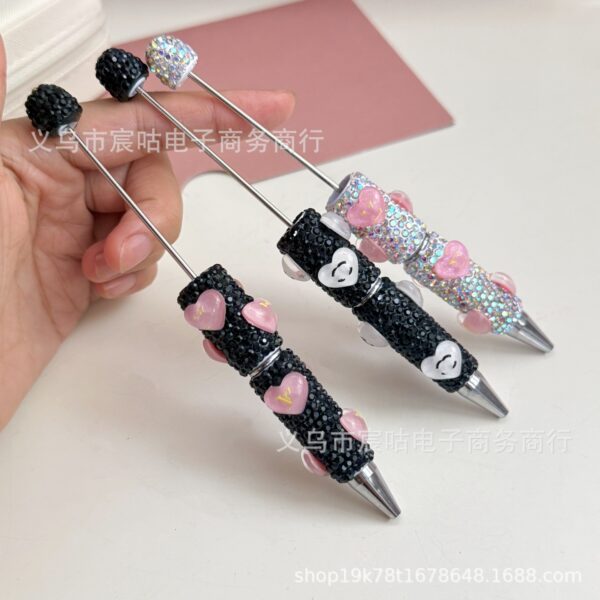 Wholesale Heart-shaped clay beaded pen