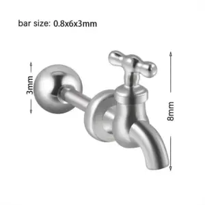 Steel Color / 0.8X6x3MM