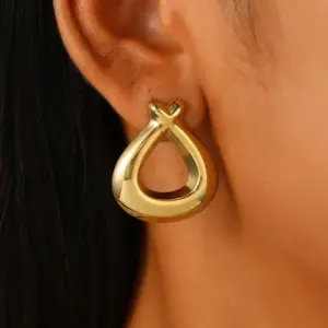 10 18K Real Gold Water Drop X821