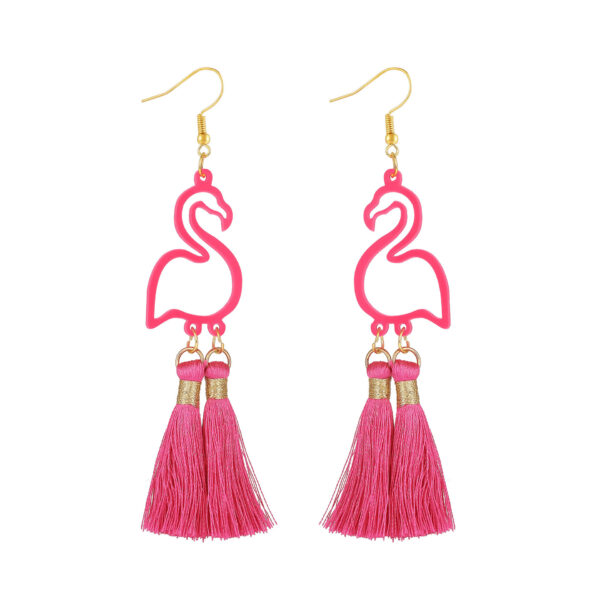 oly-75fb4fb22fbad2354862335fe13e30fb Wholesale Semi-managed environmentally friendly acrylic earrings personality hollow swan tassel earrings earrings