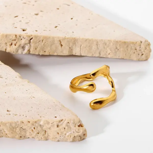 Wholesale PVD Coated Real Gold Plated 304 Stainless Steel Waterproof Non Tarnish