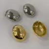 Wholesale 1 Pair Simple Style Classic Style Oval Plating 304 Stainless Steel Stainless Steel Earrings