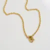Wholesale Ion Plating (IP) Pig Nose 304 Stainless Steel Basic Waterproof Non Tarnish 304 Stainless Steel Pendant Necklace