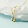 Wholesale Jewelry Simple Style Commute Circle 304 Stainless Steel 18K Gold Plated PVD Coated Plating Hollow Out Cable Chain Necklace