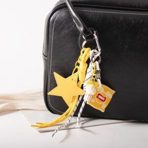 2 miu lanyards - love popcorn - yellow potato chips and yellow stars