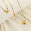 Wholesale Ion Plating (IP) 18K Gold Plated Letter 304 Stainless Steel Casual Romantic Waterproof Non Tarnish 304 Stainless Steel Necklace