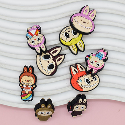 Wholesale Random 100pcs Cartoon Beads Focai Beads Soft Rubber Beads OLY Exclusive