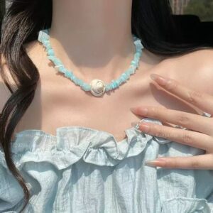Shell bead necklace