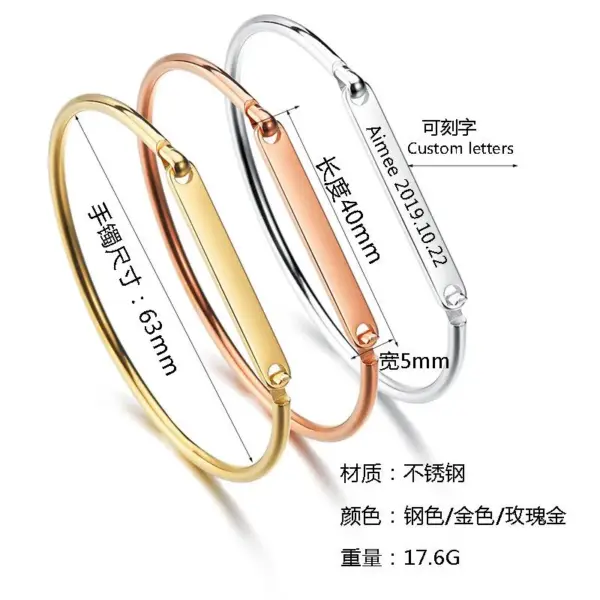Wholesale PVD Coated Real Gold Plated Geometric Stainless Steel Simple Style Waterproof Non Tarnish