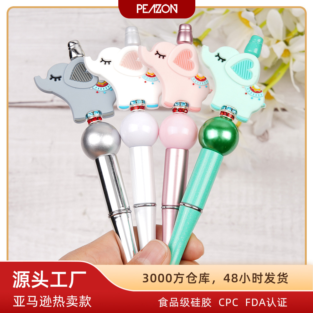Wholesale Chilen's Beaded Pen Cartoon Focus Beads