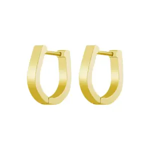 Round U-Shaped Gold 15mm One
