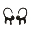 Wholesale PVD Coated 18K Gold Real Gold Plated Cat 304 Stainless Steel Fashion Waterproof Non Tarnish Ear Studs