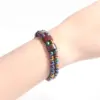 Wholesale Simple Style Colorful Obsidian Beaded Unisex Bracelets 1 Piece