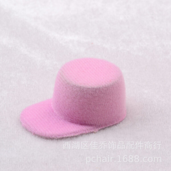 Wholesale Mini flannel baseball cap doll props small size peaked cap diy headwear hairpin accessories decorative cap