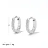Ion Plating (IP) Real Gold Plated Round 304 Stainless Steel Simple Style Classic Style Waterproof Non Tarnish Earrings