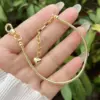 Wholesale 18K Gold Plated Copper Electroplated Zircon Bee Simple Style Handmade Chain Bracelets For Women's