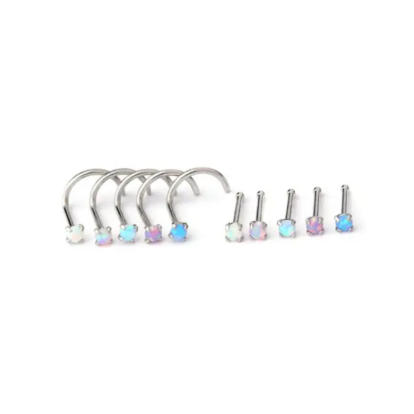 316L Stainless Steel Ear Cartilage Rings & Studs Geometric Waterproof Non Tarnish Surgical Steel