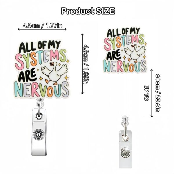 oly-766bb40e252eb1d58ea048bf6f4e5b6f Wholesale Cross-border hot-selling glitter white acrylic creative graphic certificate badge work card easy-to-pull buckle retractable badge holder