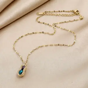 Golden Sapphire Two-Color Peanut