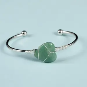 Green Aventurine / Silver Style