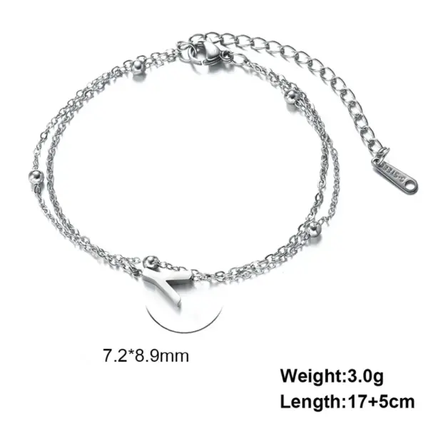 Wholesale Simple Style Letter Stainless Steel Plating Bracelets