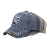 Wholesale Spring Cross-Border Washed Cotton Amazon Stereo Embroidered Baseball Cap Washed and Distressed Chicago Peaked Cap B1172