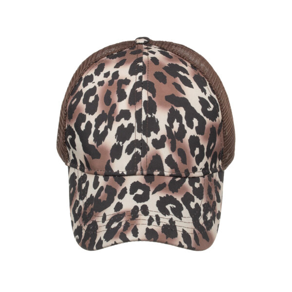 Wholesale Leopard print tiger print ponytail baseball net cap baseball cap corset cap cap Sun cap B717