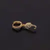 Wholesale 1 Piece Lady Geometric Copper Inlaid Zircon Earrings