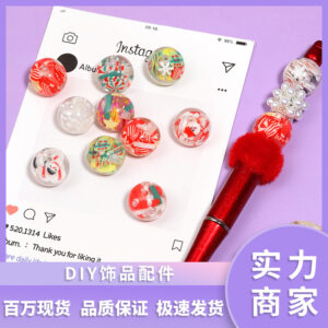 Wholesale Christmas snowflake acrylic beads